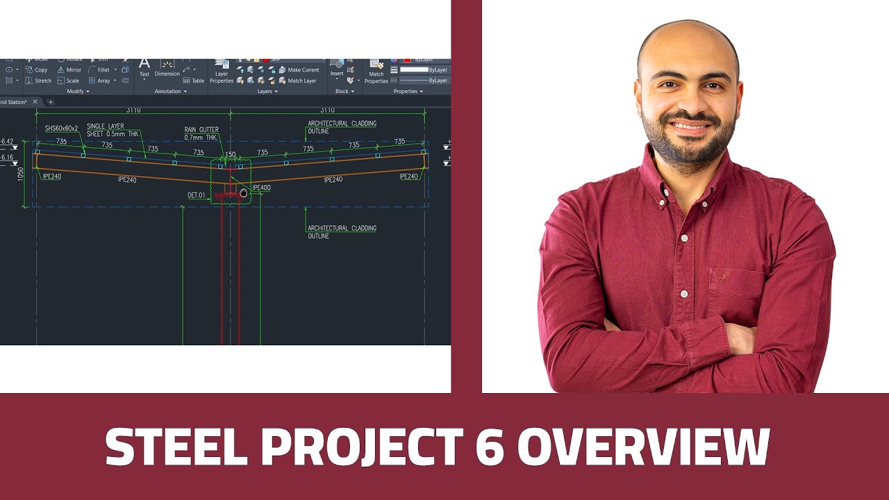 PREMIUM COURSES | تصميم المنشآت المعدنية بالكود الأمريكي | STEEL PROJECT 6 OVERVIEW
