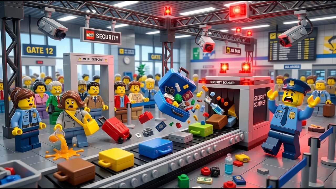 How a LEGO Airport Security Check Works - Inside the System