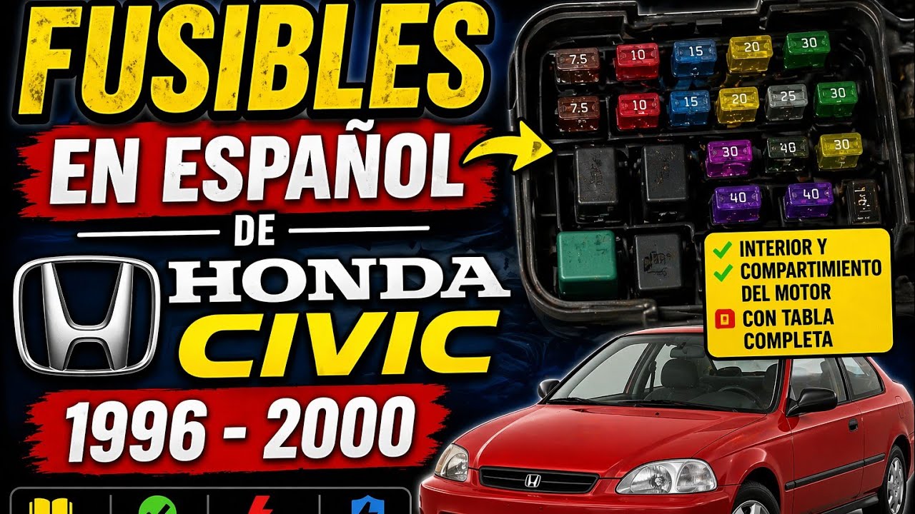 FUSIBLES DE HONDA CRV EN ESPAÑOL