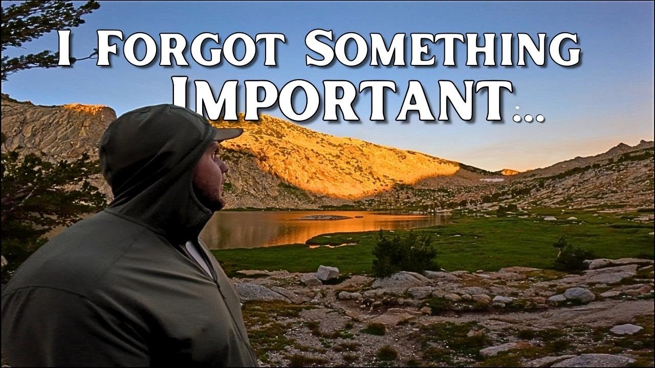 Hammock Camping Alone at Yosemite's Vogelsang Lake