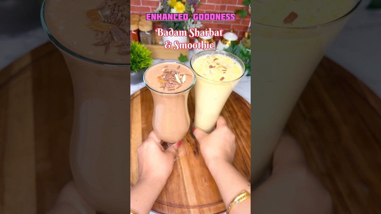 Gond Katira Badam Sharbat & Smoothie #shortsfeed #shorts #trending #recipe #summer #gondkatira