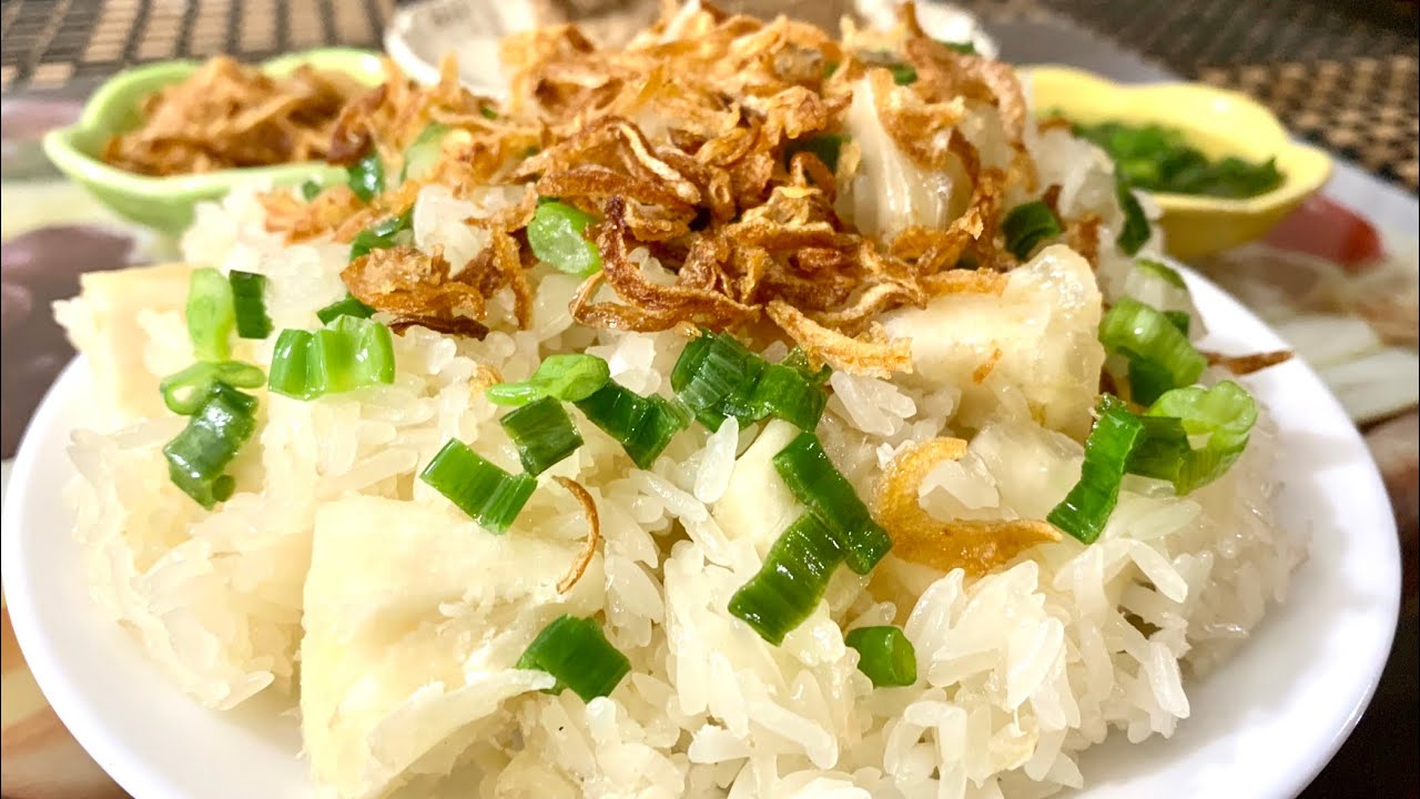 XÔI SẮN MỠ HÀNH HÀ NỘI- Cách đồ xôi bằng Instant Pot dẻo ngon bất bại by Mi Xù