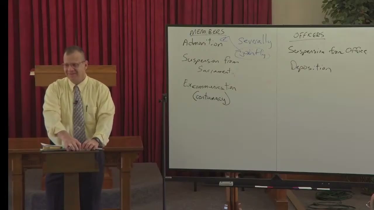 Pastor Peter Dietsch Teaches a Series on Church Membership 101 (Session 24) - Vow Number 5.