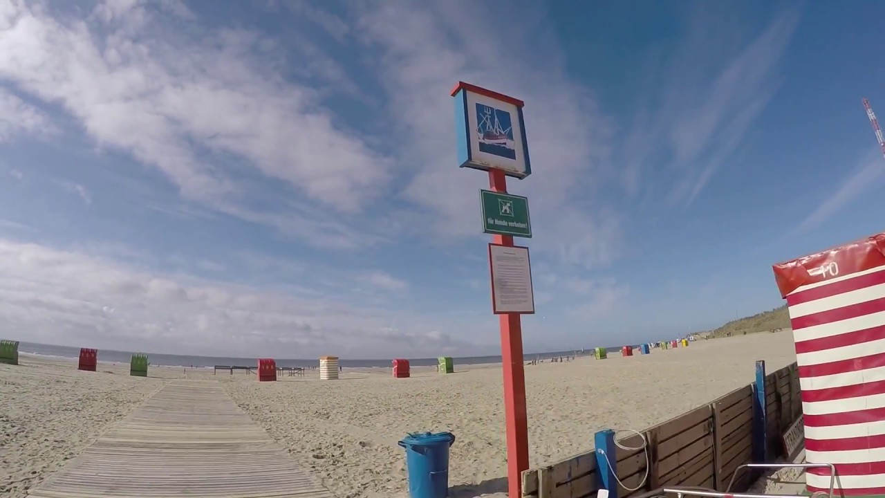 Borkum -  Stadt, Strandpromenade & Nordbad (Strand) 29.März 2018