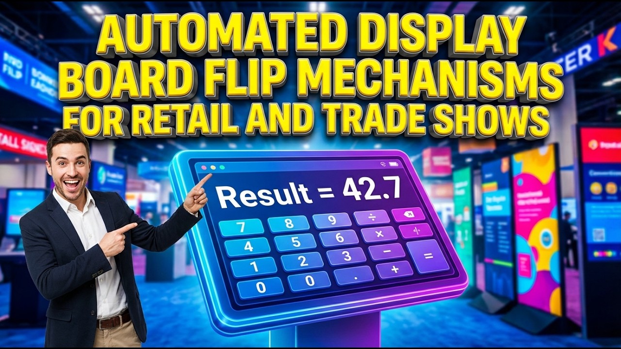 Automated Display Board Flip Mechanisms for Retail and Trade Shows