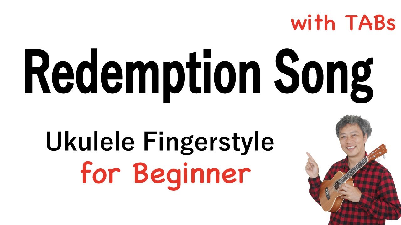 Redemption Song (Bob Marley) - Beginner [Ukulele Fingerstyle] Play-Along with TABs