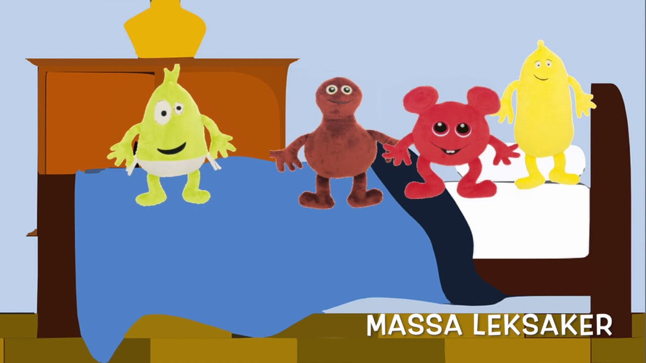 Babblarna Hoppade i sängen - Lek och Lär med Babblarna och MASSA LEKSAKER!