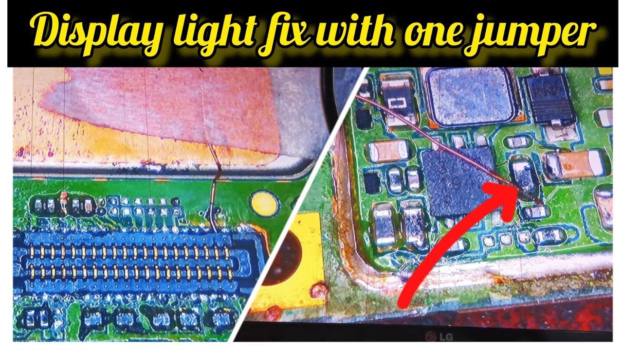Samsung A10s Display Light Fix With One jumper Lcm_Leda #display #displaylight