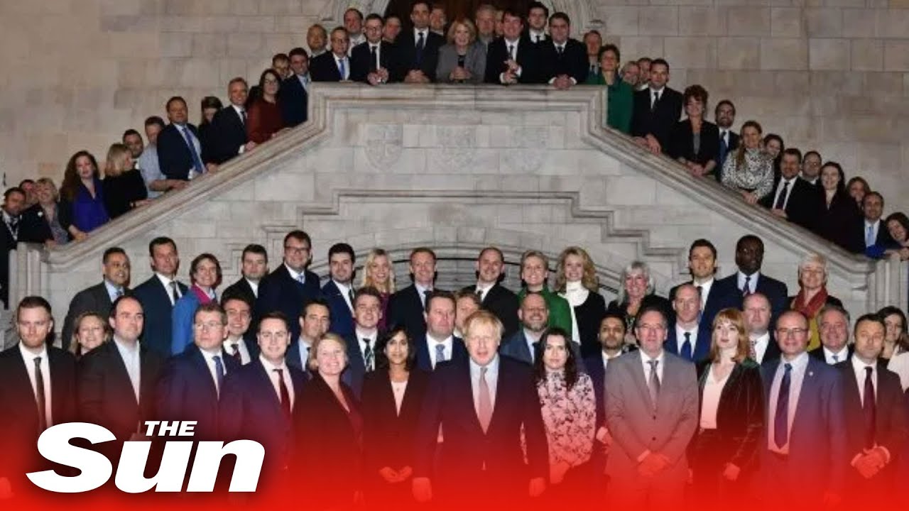 Boris Johnson welcomes new Tory MPs on their first day in Westminster as PM set for Brexit bill
