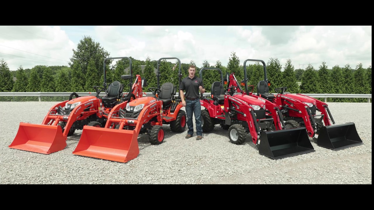 Massey Ferguson GC1700 Series versus Kubota BX Series Comparison