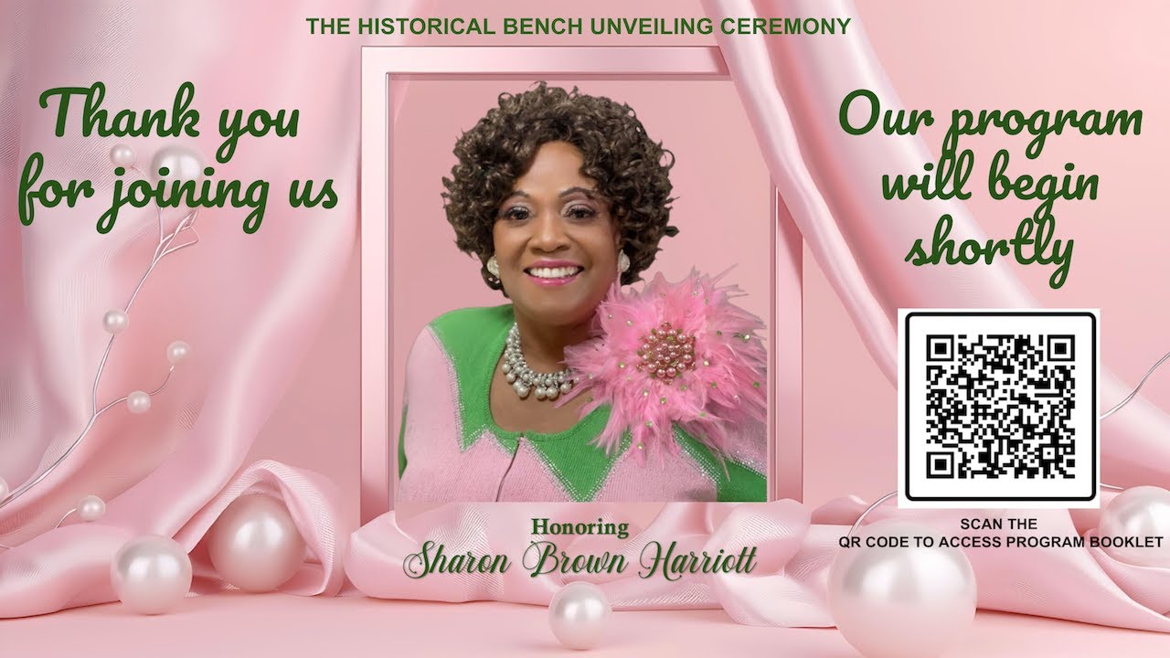Mrs. Sharon Brown Harriott Historical Legacy Bench Dedication