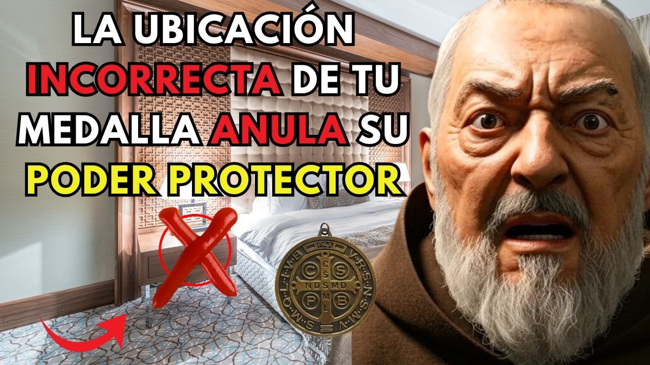 DONDE NUNCA DEBES PONER LA MEDALLA DE SAN BENITO EN TU CASA | PADRE P&Iacute;O PROTECCI&Oacute;N TOTAL