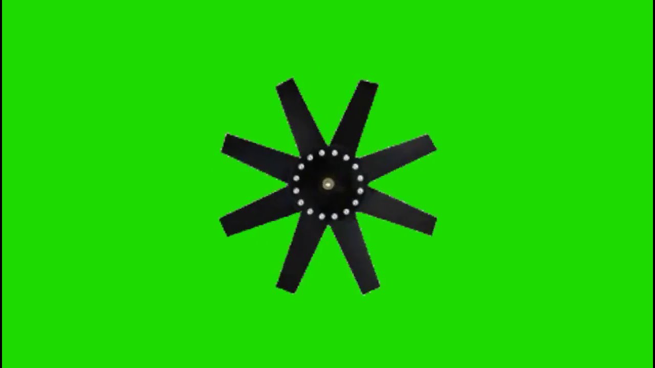 fan green screen video , Rotry fan