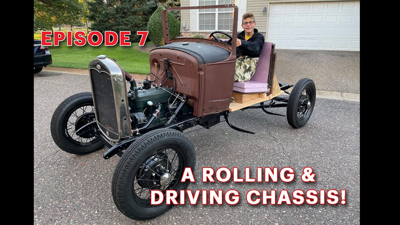 Restoration Vlog E7 1931 Ford Modal A Woody Wagon   Chassis Assembly and Test Drive