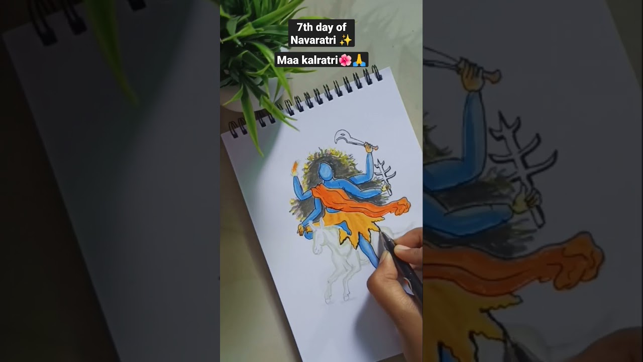 #maakalratri #navratrispecial #youtubeshorts #trending #satisfying #drawing #like #subscribe #like