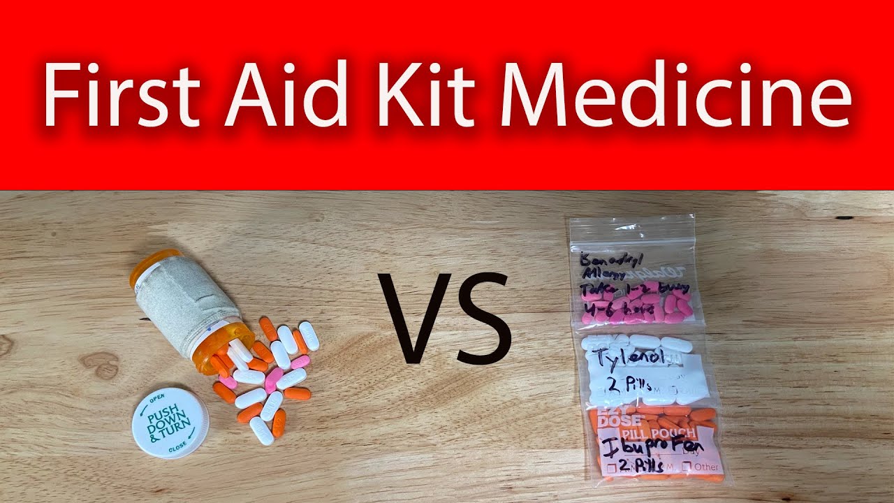 💊 First Aid Kit Meds. How to Repackage Over the Counter Medication