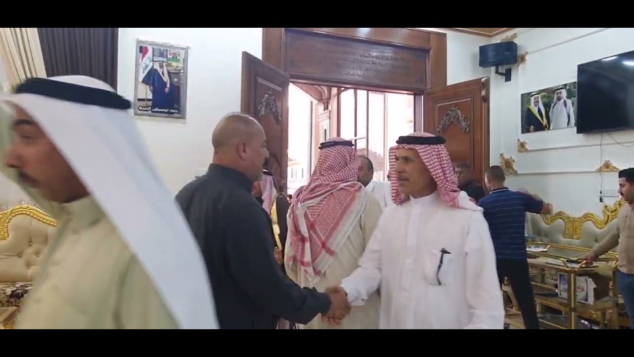 صلح عشائري في مضيف قبيلة الجبور بين عشيرة الجحيش وعشيرة اللهيب الشيخ عواد محمد اسليمان ابوثائر