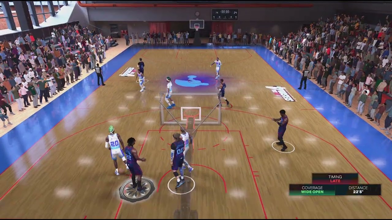 First half, 17 ast game vs 99 perimeter, dom nd salvi finally dont sell