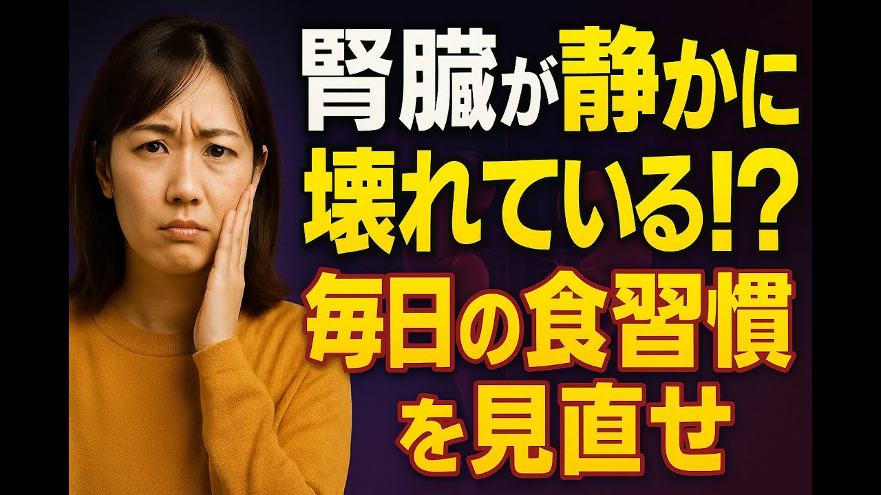 沈黙の臓器『腎臓』が教える警告サインとは？高タンパク・高塩分食で腎臓ダメージ