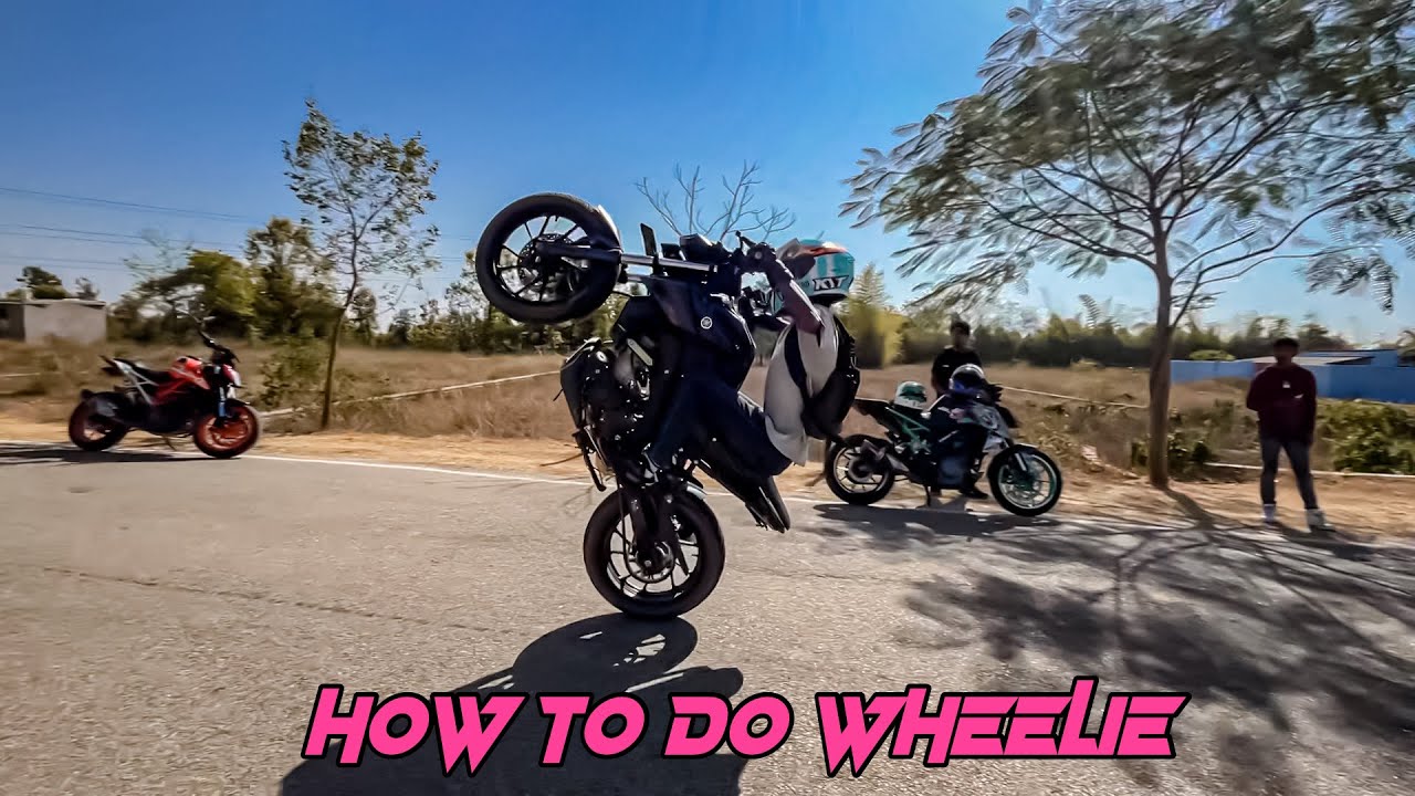 How to do wheelie 🔥 basic steps |  MT 15 wheelie⚡️