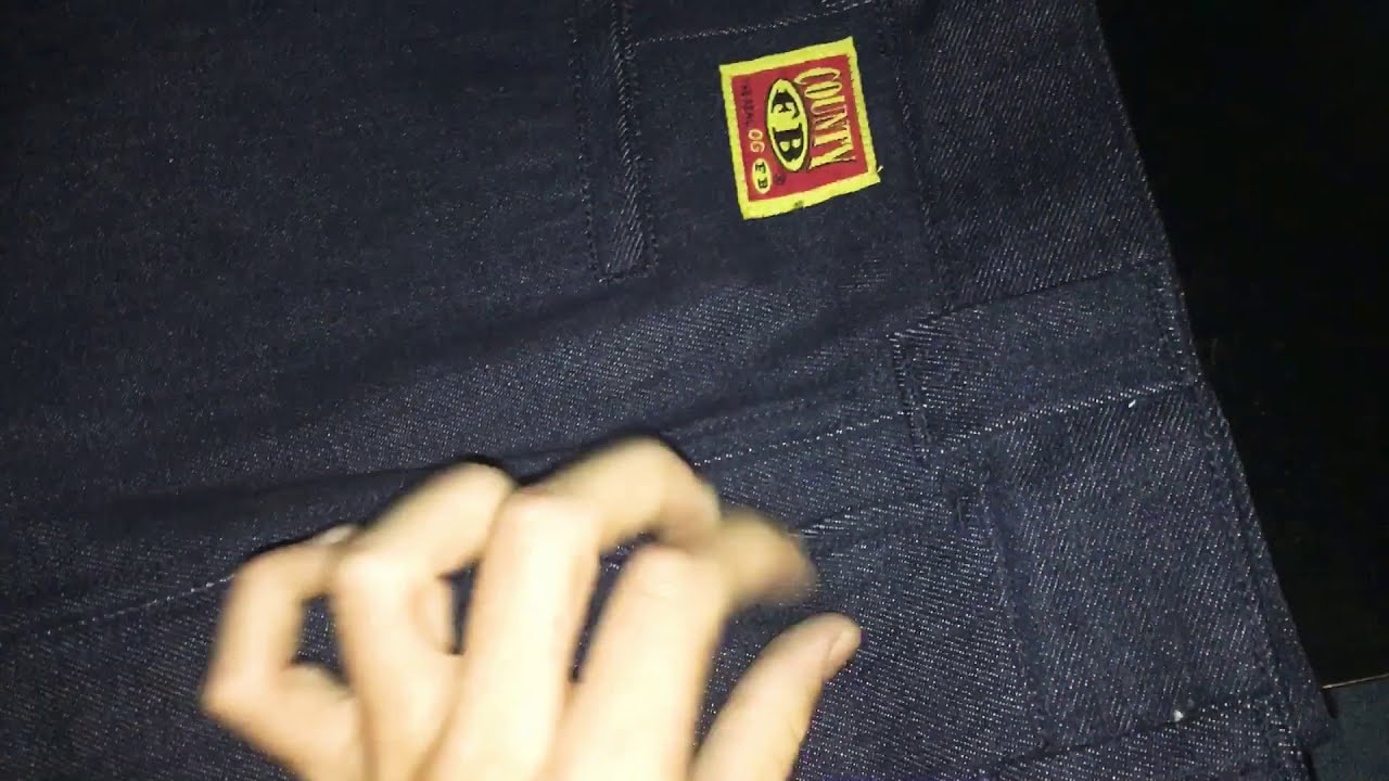 Fb county blue indigo heavyweight denim jeans