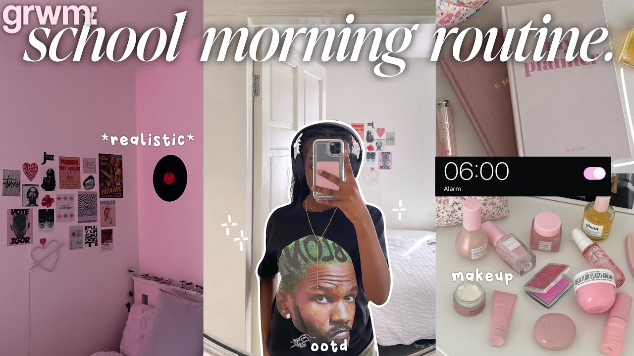my REAL 6am school morning routine 🕔 | realistic, aesthetic & productive