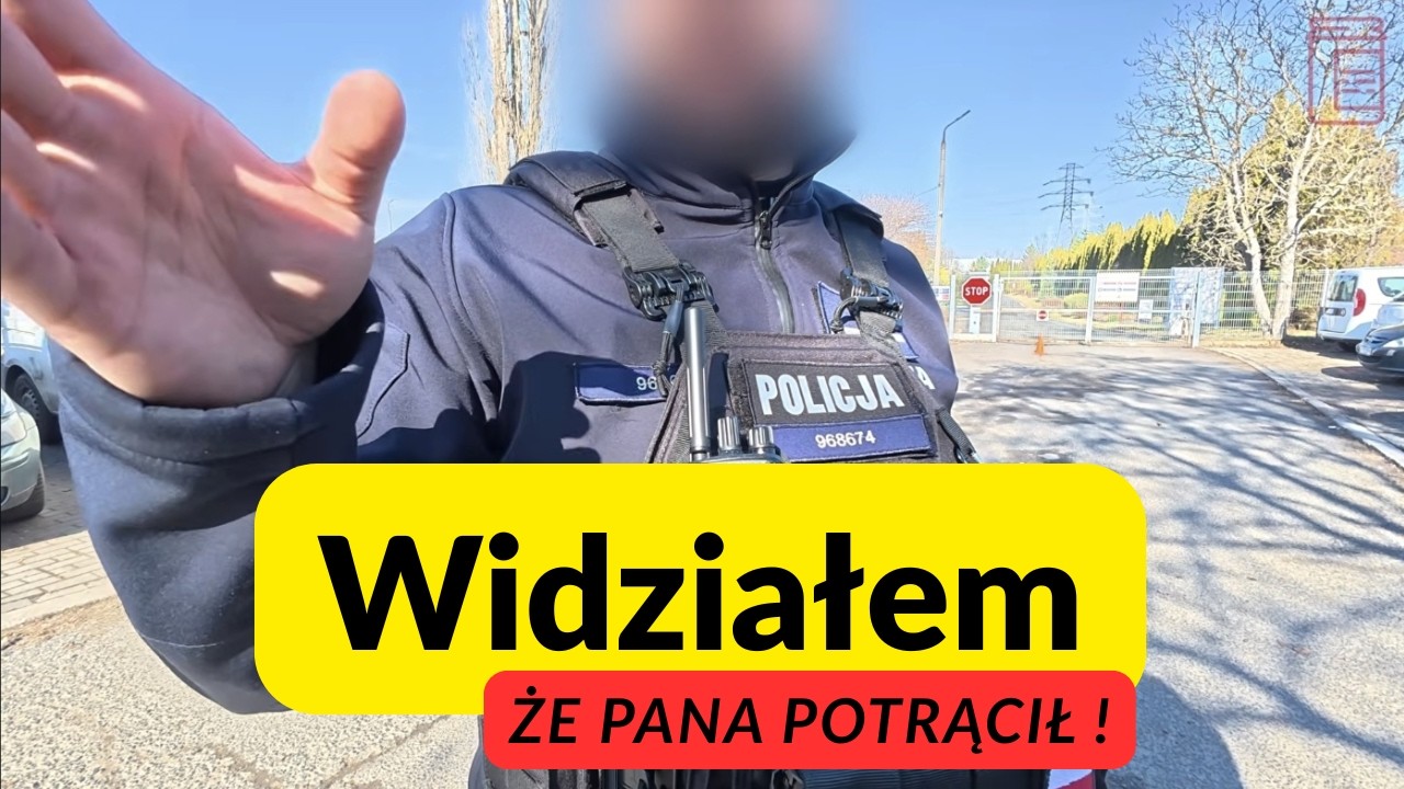 Czy POLICJANT zareaguje na POTRĄCENIE ?!
