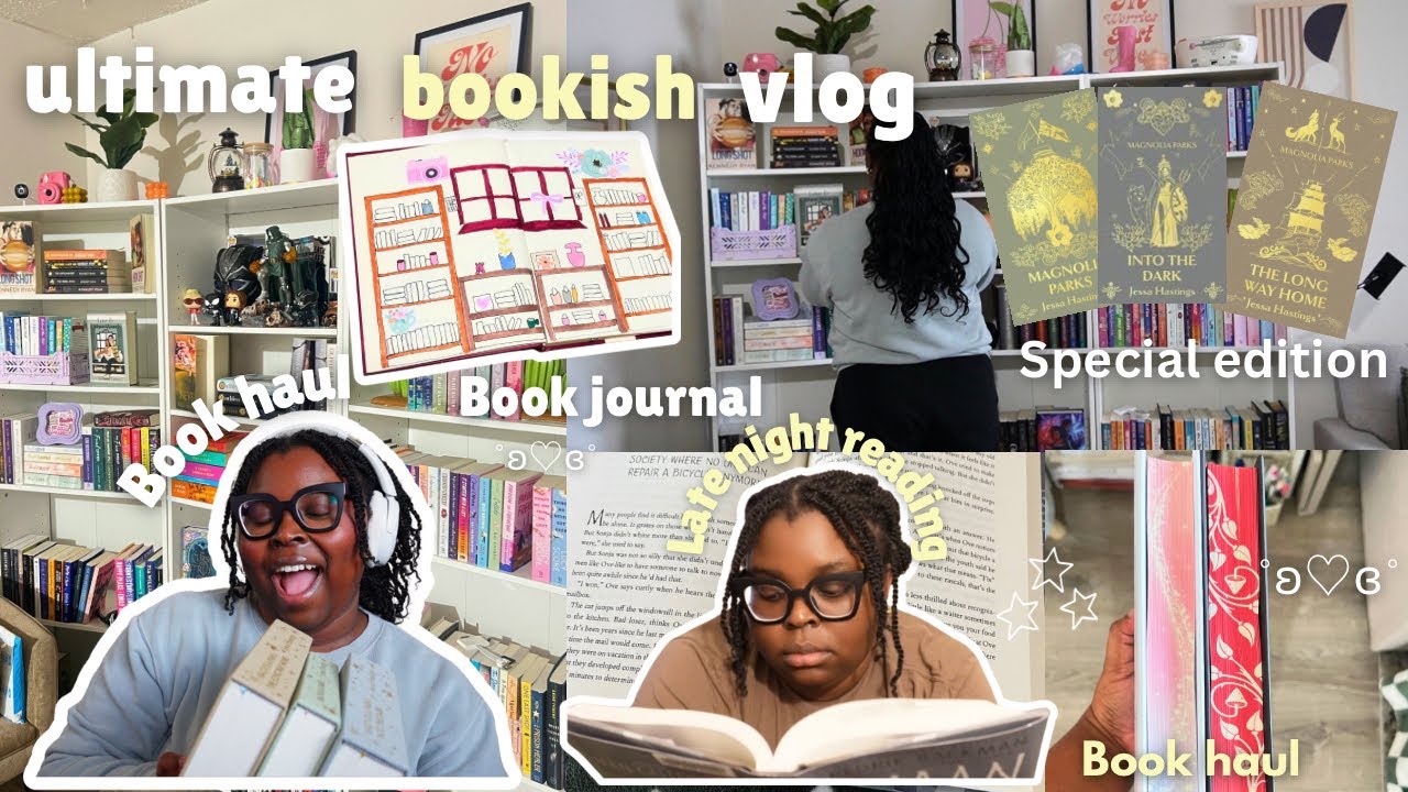 The ultimate book video {Book haul, special edition, book journal, late night reading}