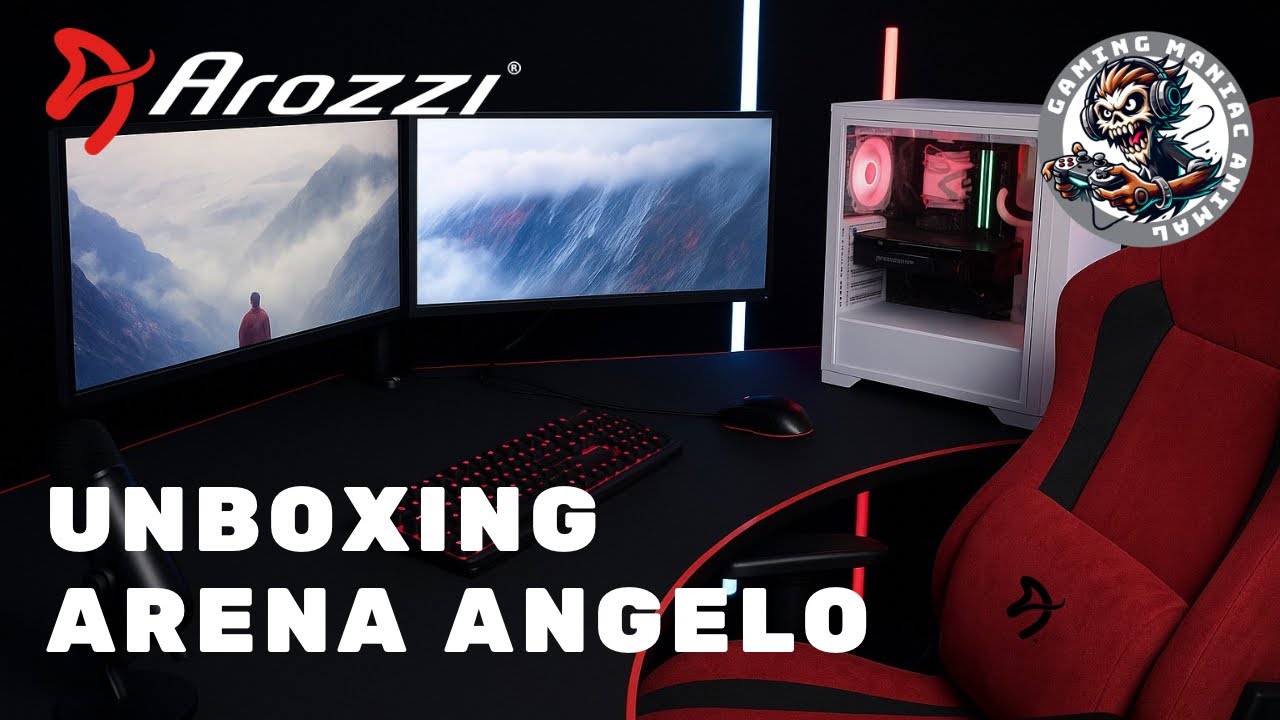 MESA GAMER AROZZI ARENA ANGELO | Montaje, características y diseño del escritorio definitivo 🎮🖤