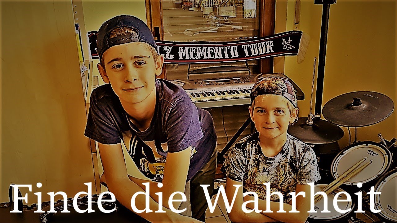 Böhse Onkelz - Finde die Wahrheit Cover Schlagzeug und E-Gitarre + Solo von Kindern 12 und 10 Jahre