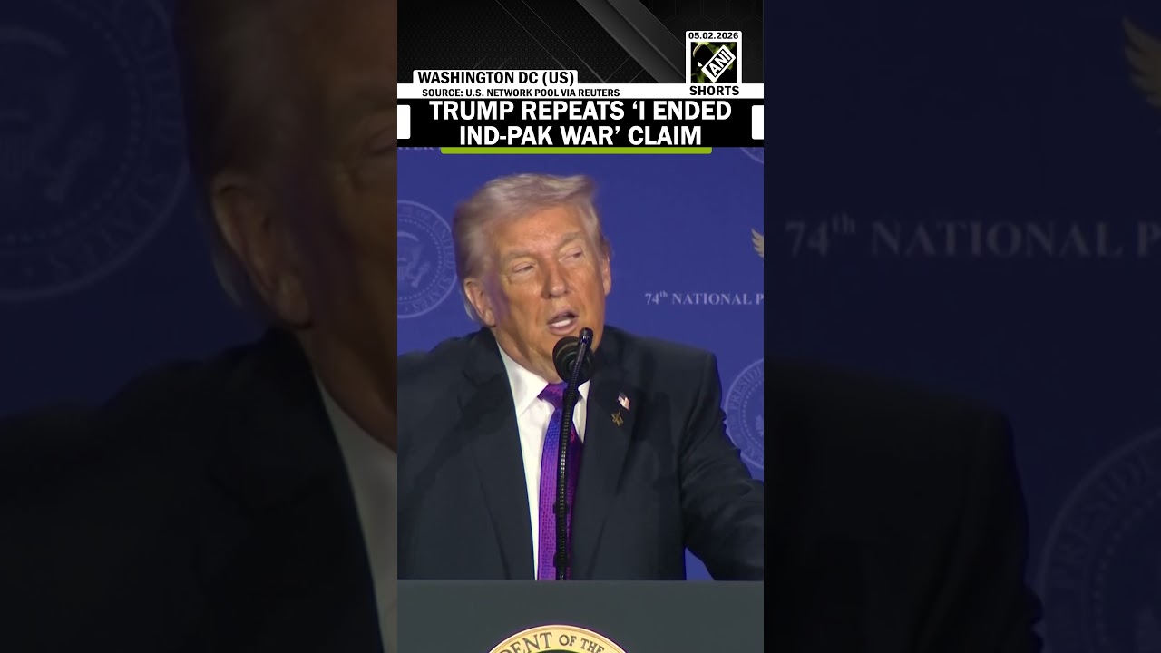 U.S. President Donald Trump repeats the claim that he &lsquo;ended India-Pakistan&rsquo; War