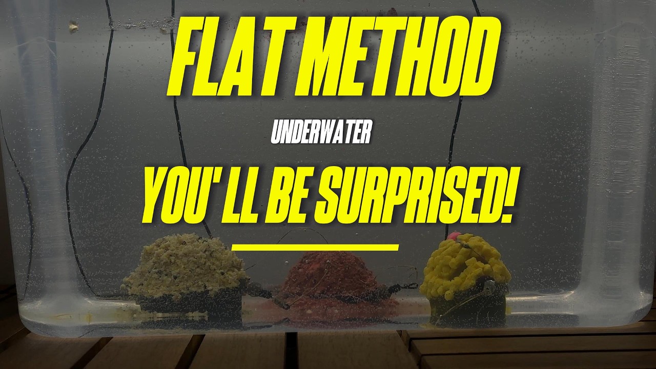 How does the groundbait work underwater? Flat method/ Feeder groundbait/ Pellet (underwater footage)