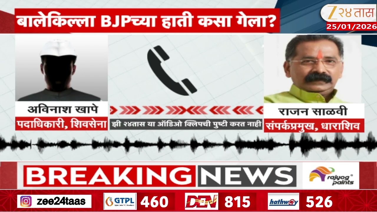 Viral Audio Clip |'बालेकिल्ला BJP च्या हाती कसा गेला?' शिवसेना पदाधिकाऱ्याता Rajan Salviयांना सवाल