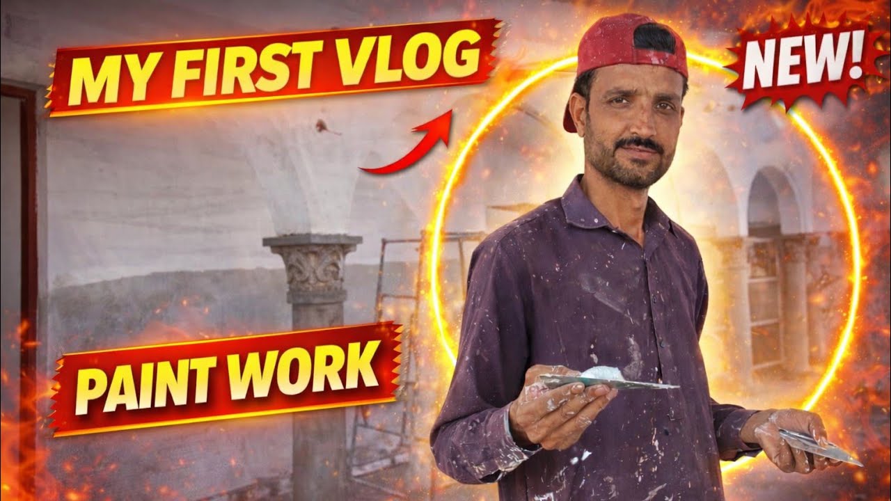 🔥 My First Vlog | Ghar Ka Paint Work Start 🎨 Full Day Painter Life! ✅