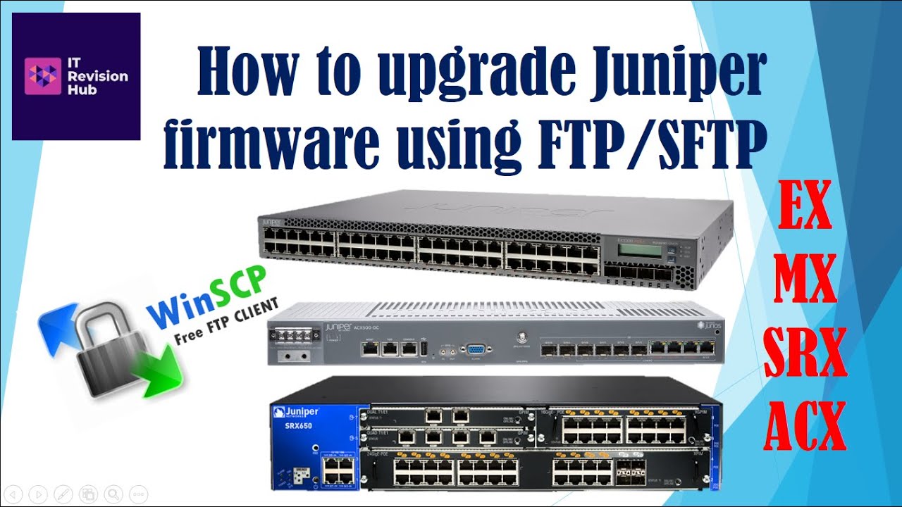 Как обновить прошивку Juniper с помощью FTP в коммутаторе серии Ex