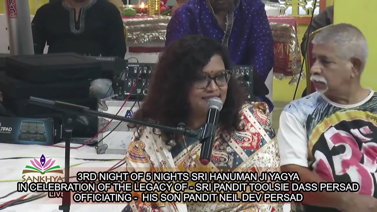 3rd Night Sri Hanuman Ji Yagya Officiating Pandit Neil Dev Persad