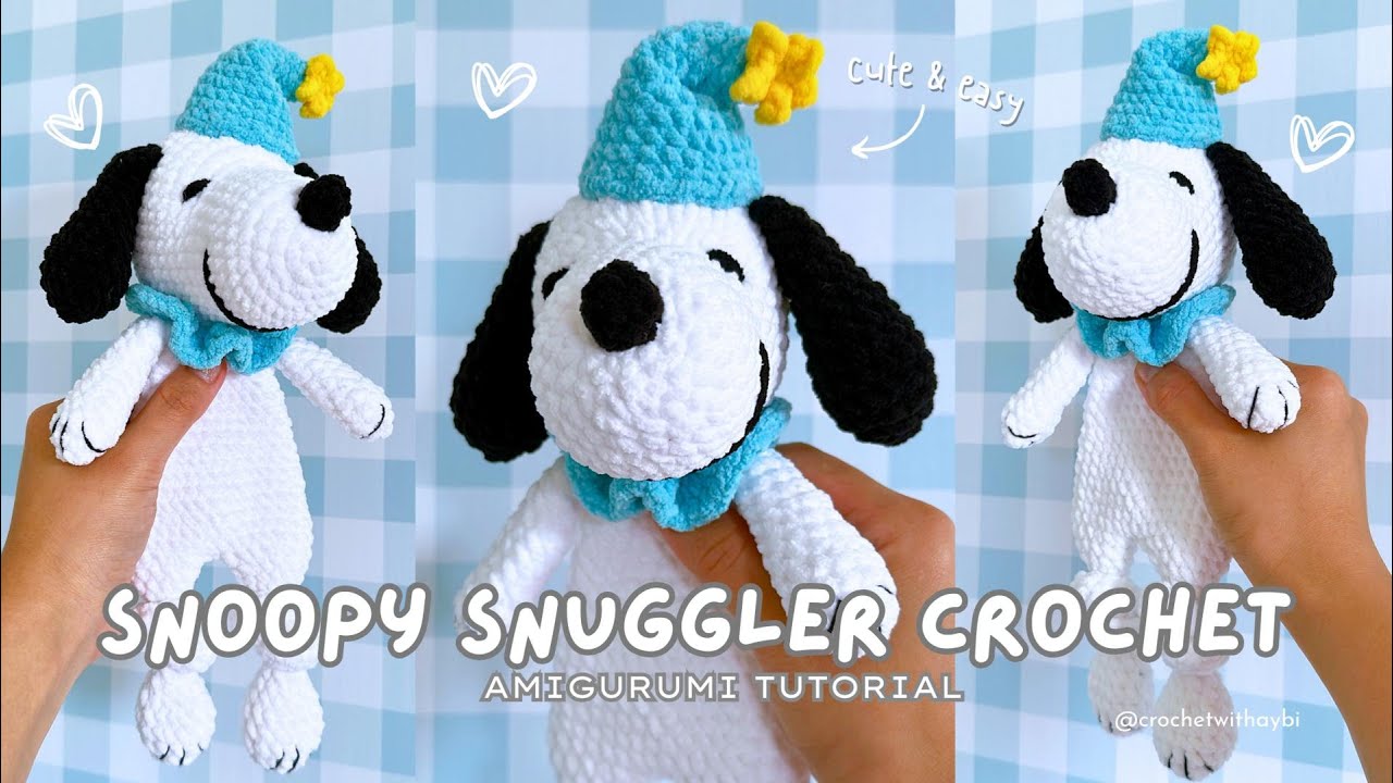 Snoopy Snuggler Crochet Part 2 | Step-by-Step Free Pattern & Tutorial | How to Crochet Snoopy