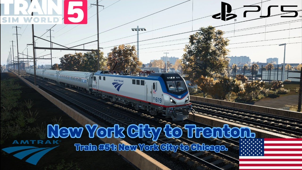 Amtrak: New York Penn Station - Trenton. (Train Sim World 5)