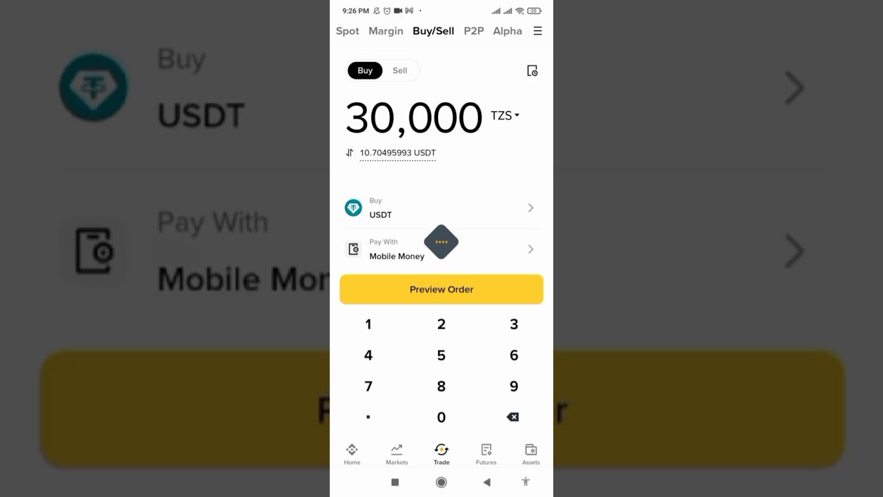 Jinsi ya kununua Bitcoin na usdt Kupitia simu yako kwa kutumia binance