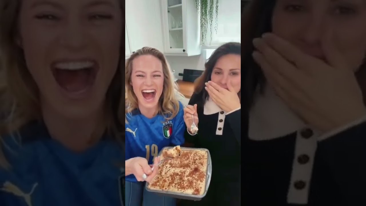 Stefania Spampinato and Danielle Savre getting a little taste of Italy from fans | 19 May 2022