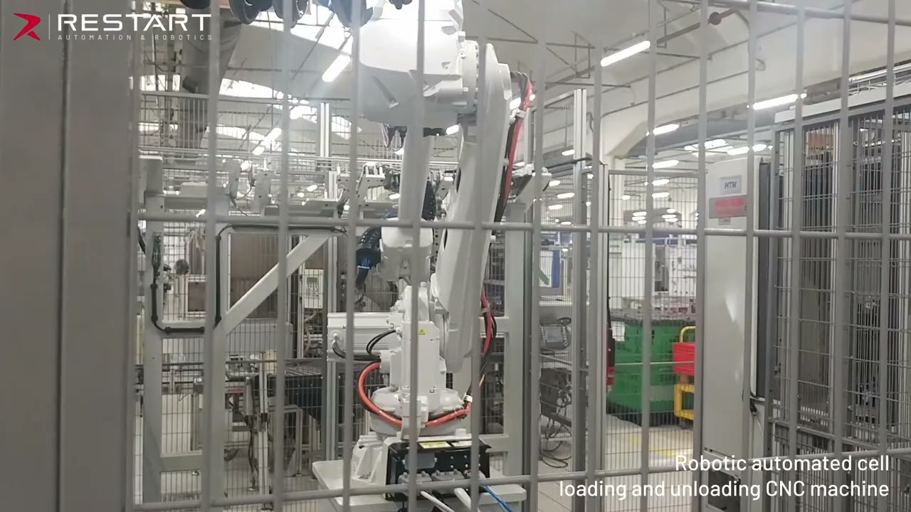 Robotic Automated Cell Loading and Unloading CNC machine
