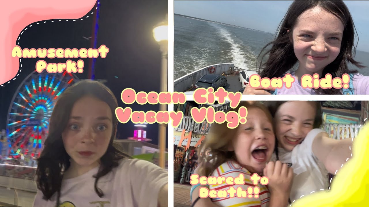 Ocean City MD Vlog 🧳🏝️🚢💗 (boat, horror ride, boardwalk, ferry, and HAVING A BUNCH OF FUN 🤩)
