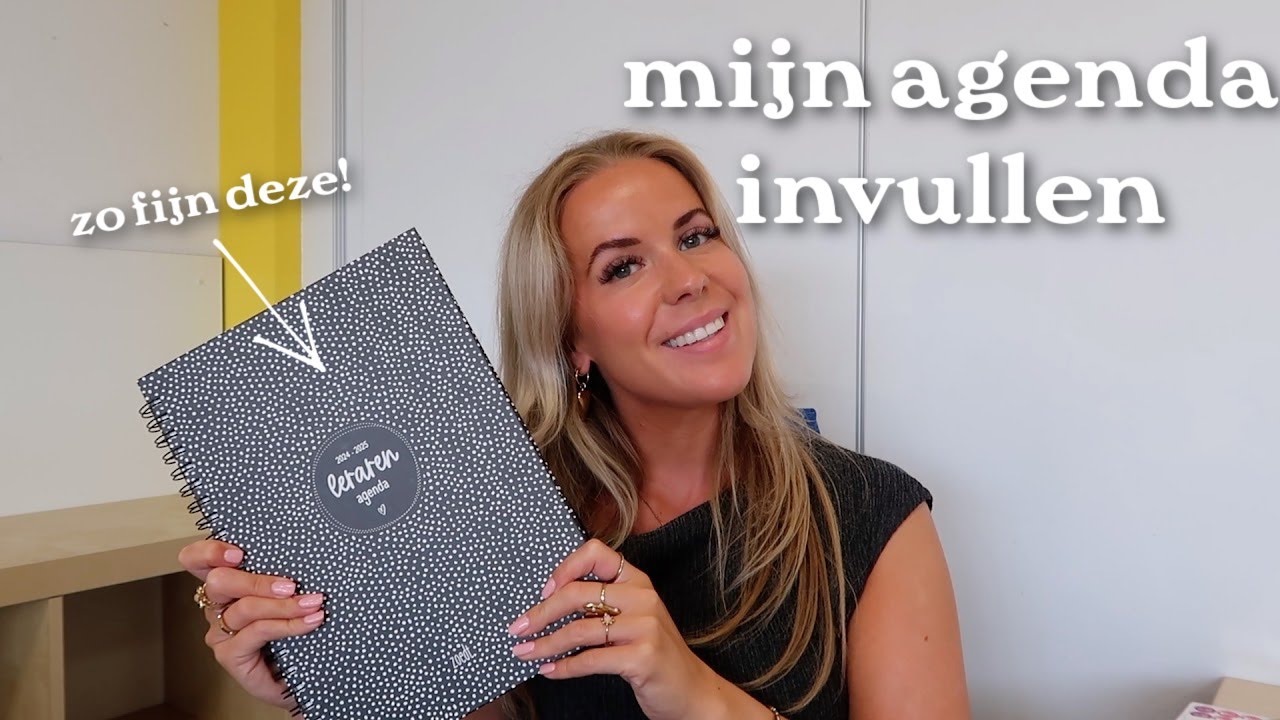 Mijn nieuwe agenda invullen voor het schooljaar!📖| juf Janette