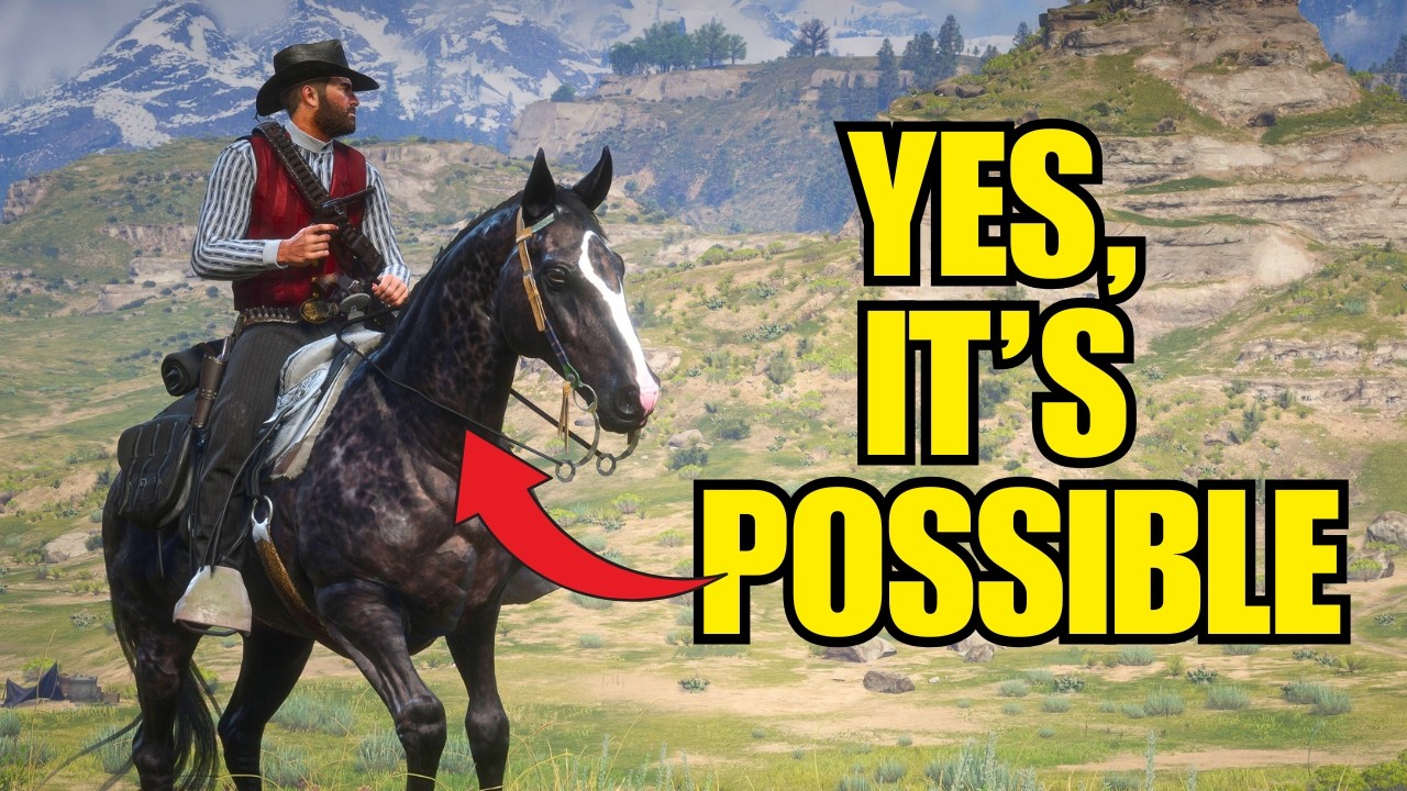 RDR2: Получите лошадь породы Reverse Dapple Black Thoroughbred без Ultimate Edition.