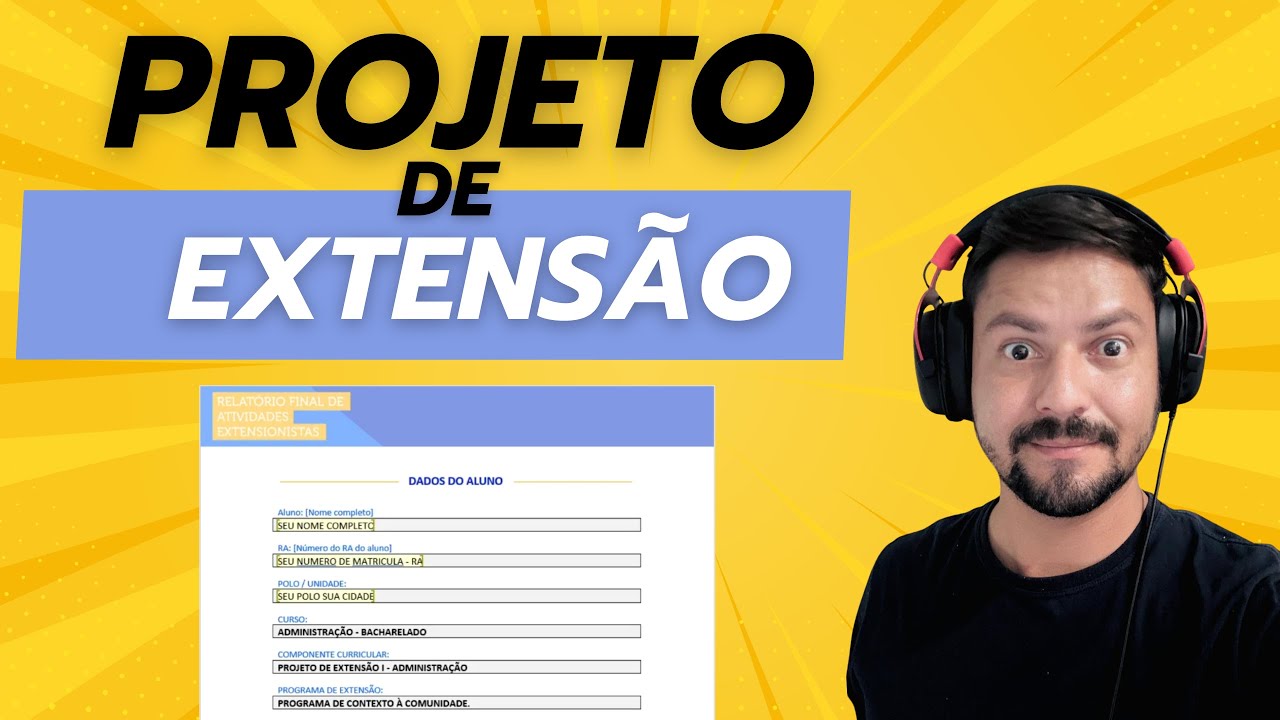 COMO FAZER PROJETO DE EXTENSÃO 2026 - PASSO A PASSO