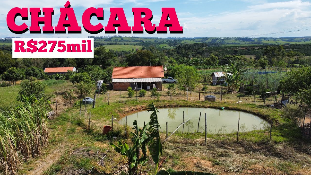 CHÁCARA COM POMAR - REPRESA - CASA - POÇO MINEIRO R$275mil
