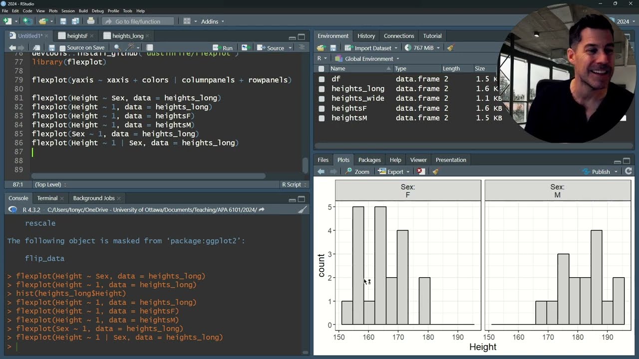 EasyR - Visualizations 1: How to easily plot a single variable in R
