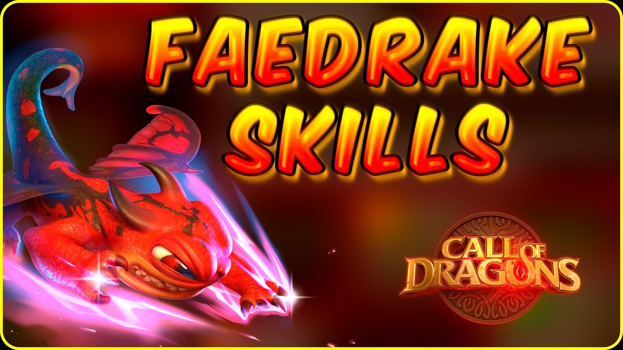War Pets Skill Builds - Faedrake Edition [ Berserk , Sapphire Skill Builds ] | Call of Dragons