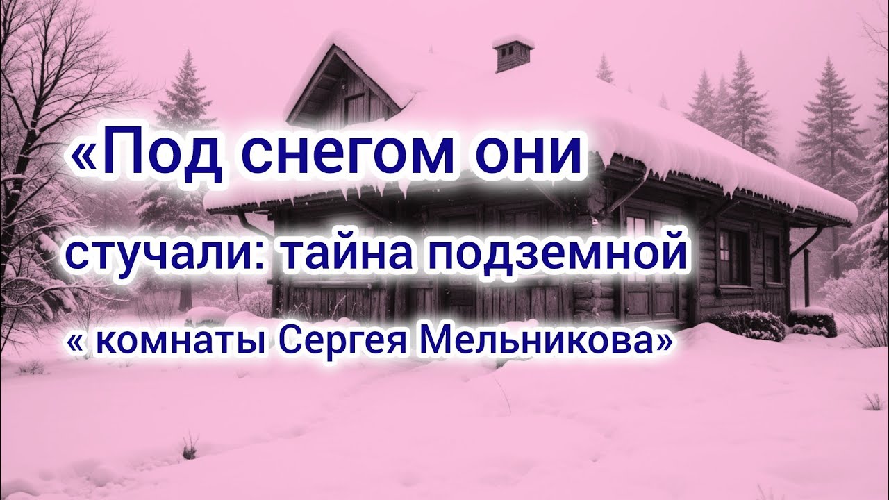 «Под снегом они стучали: тайна подземной комнаты Сергея Мельникова»