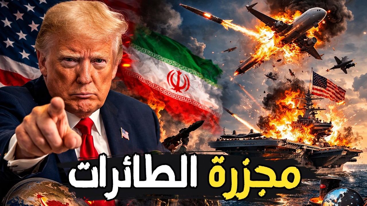إيران تسقط طائرة أمريكية وتحرق حاملة طائرات… ترامب يتوعد بالجحيم